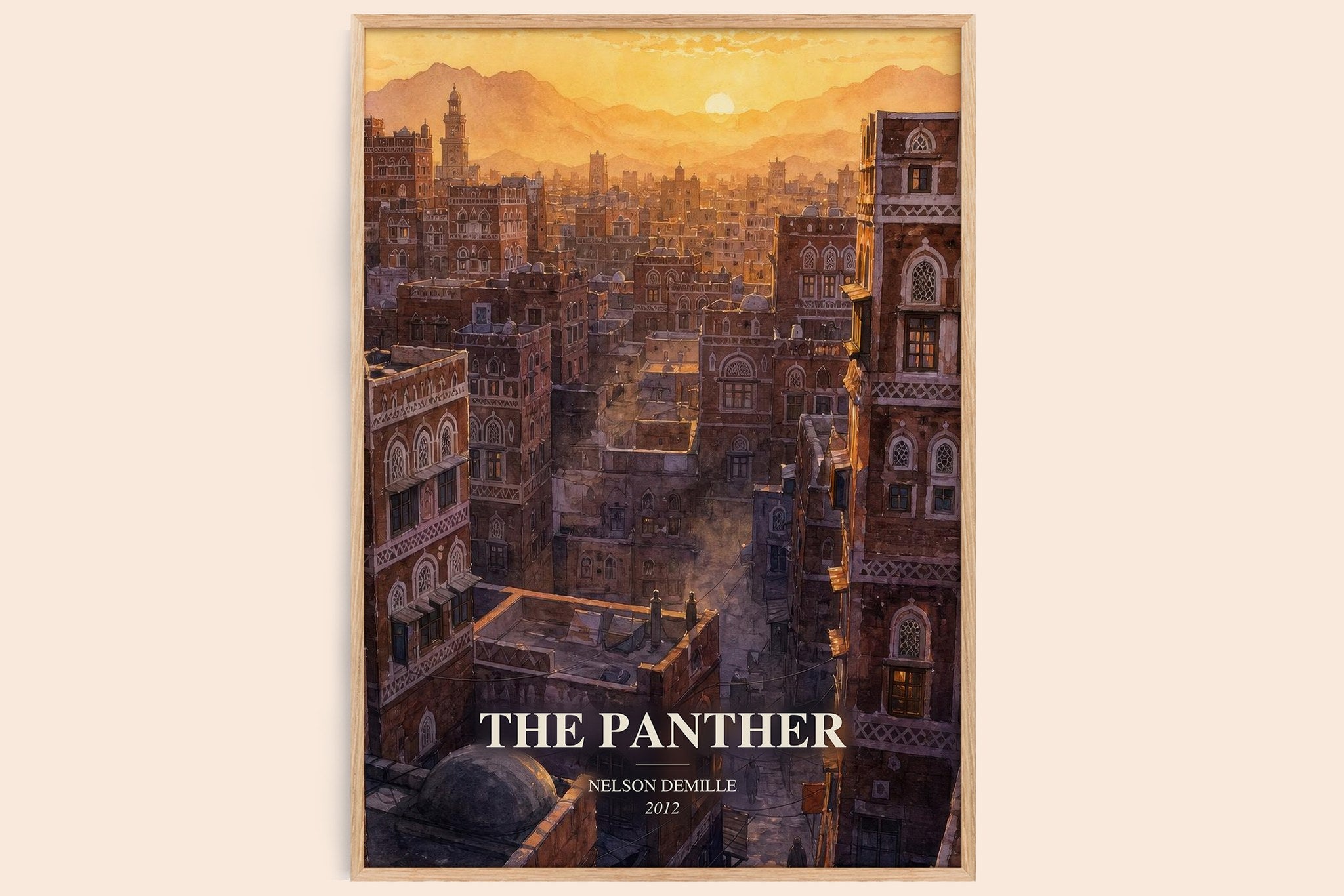 The Panther Book Watercolour Illustration by Nelson DeMille