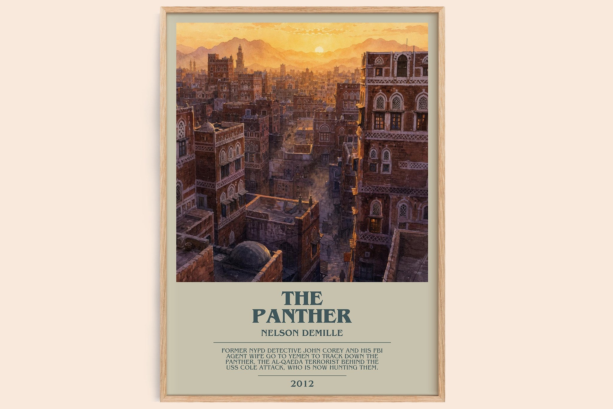 The Panther Bookish Wall Art by Nelson DeMille