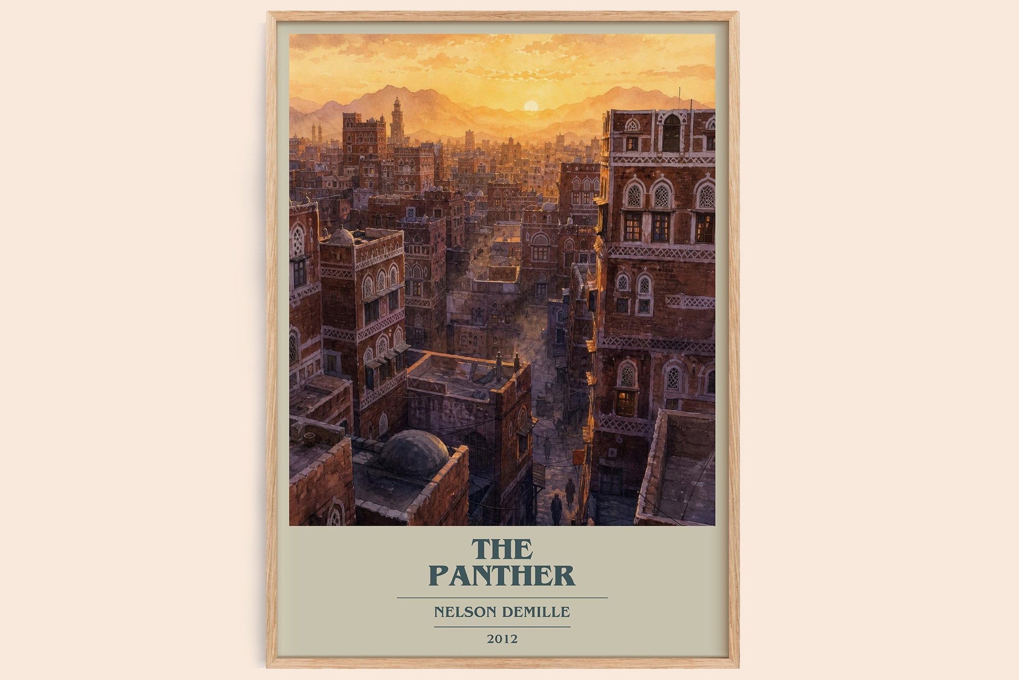 The Panther Book Cover Poster by Nelson DeMille