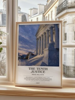 The Tenth Justice bookish poster colour and style options – Brad Meltzer book art