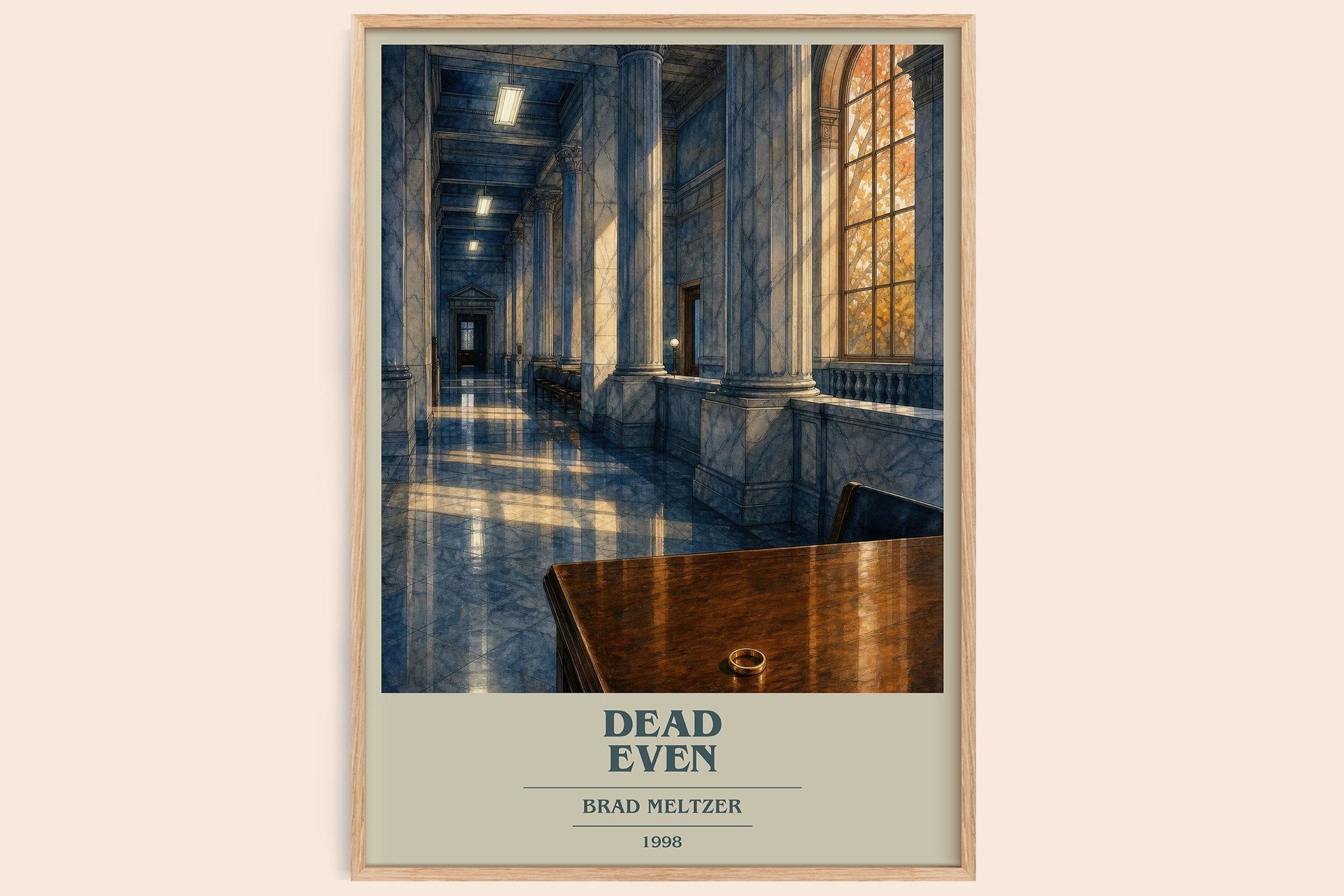 Dead Even Book Cover Poster by Brad Meltzer