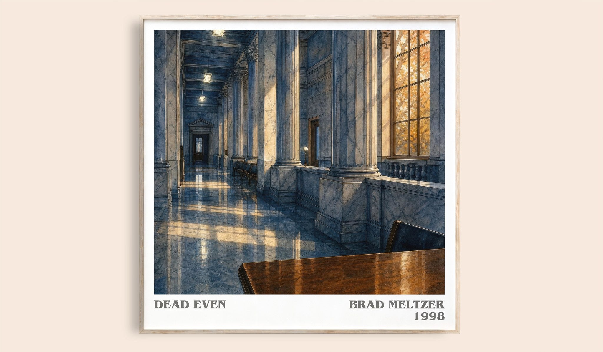 Dead Even Literary Art Print by Brad Meltzer