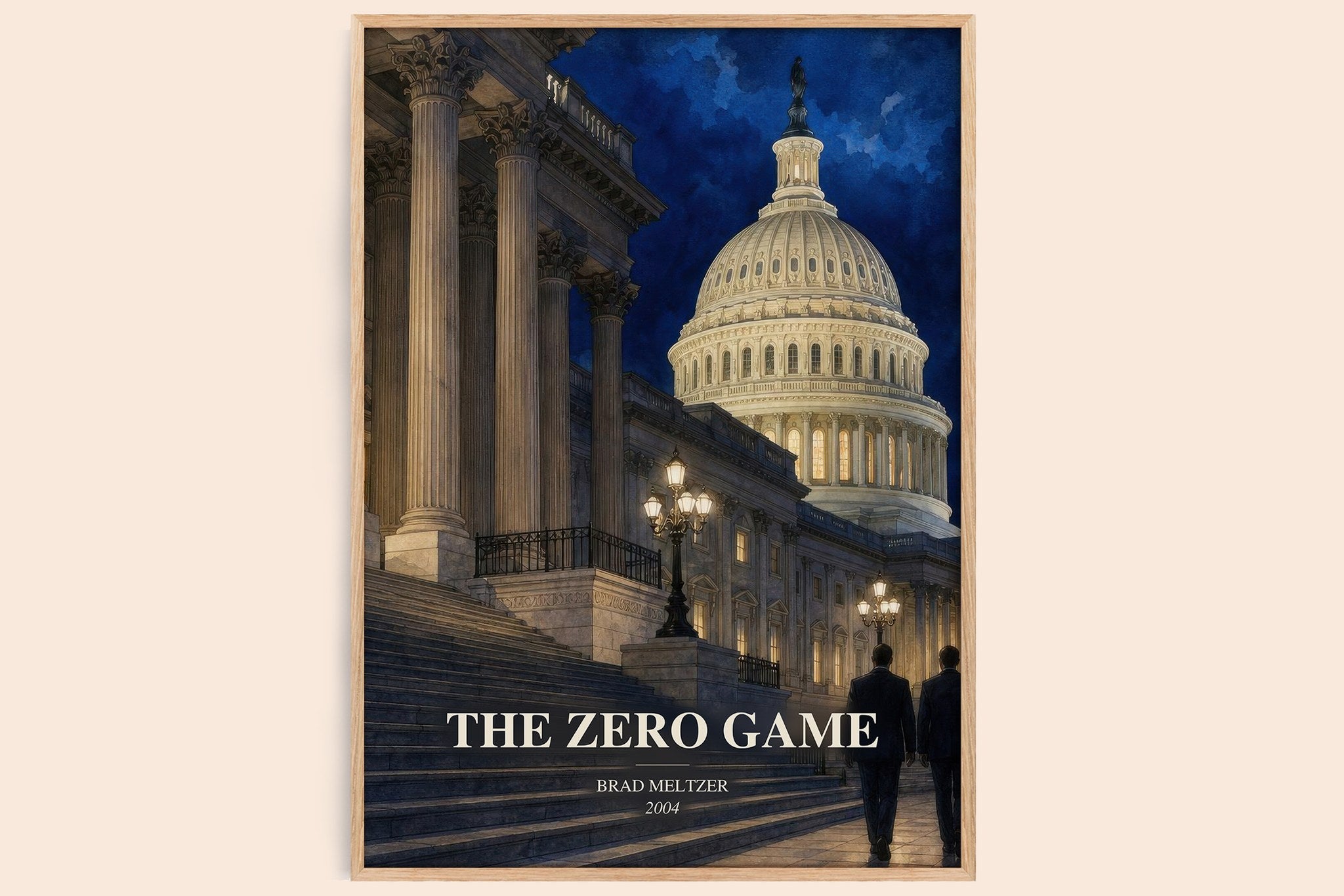 The Zero Game Book Watercolour Illustration by Brad Meltzer