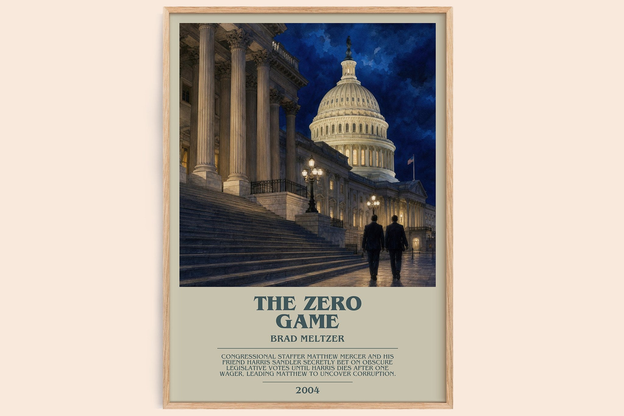 The Zero Game Bookish Wall Art by Brad Meltzer