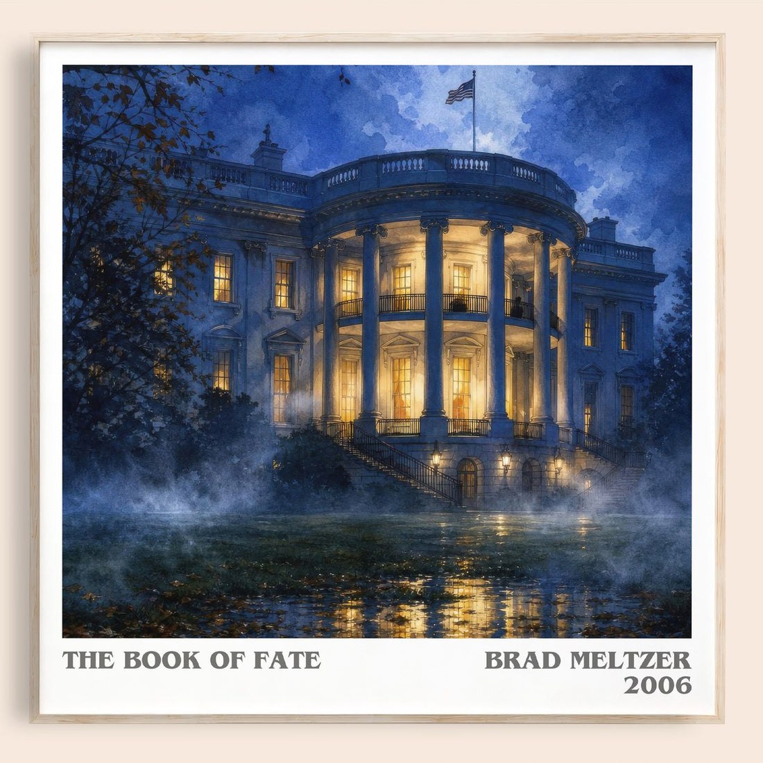 The Book of Fate literary book poster by Brad Meltzer – framed literary art print