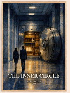 The Inner Circle watercolour book poster by Brad Meltzer – framed literary art print