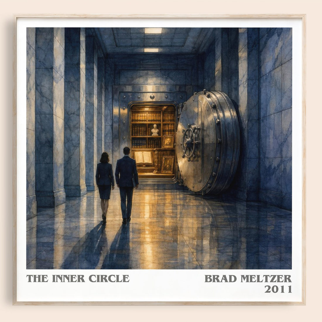 The Inner Circle literary book poster by Brad Meltzer – framed literary art print