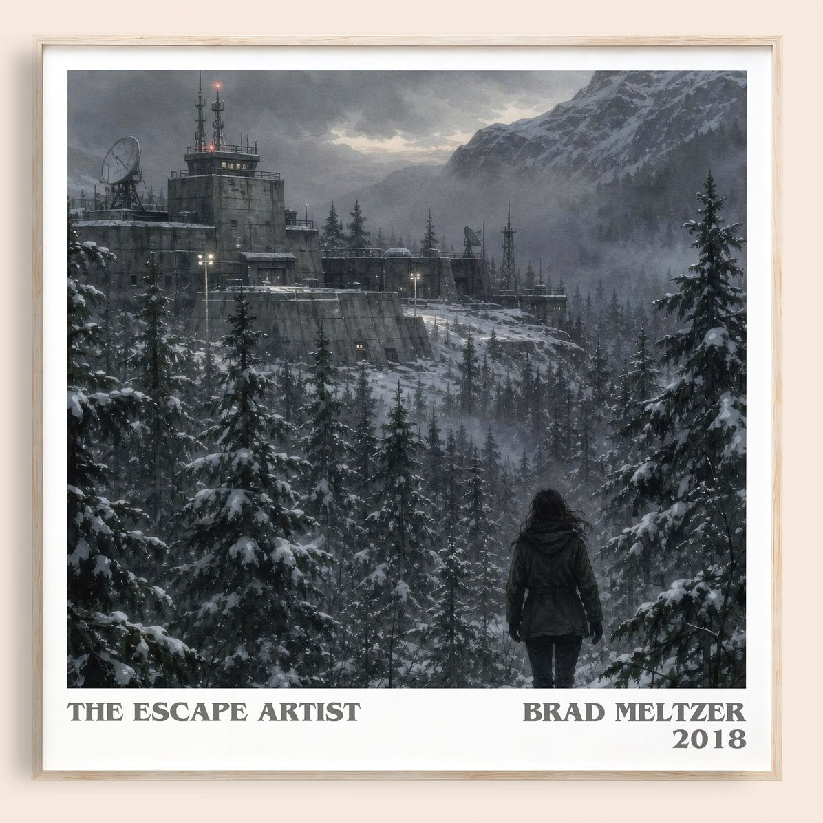 The Escape Artist literary book poster by Brad Meltzer – framed literary art print