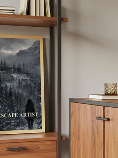 The Escape Artist book watercolour illustration paper finish options – matte satin gloss