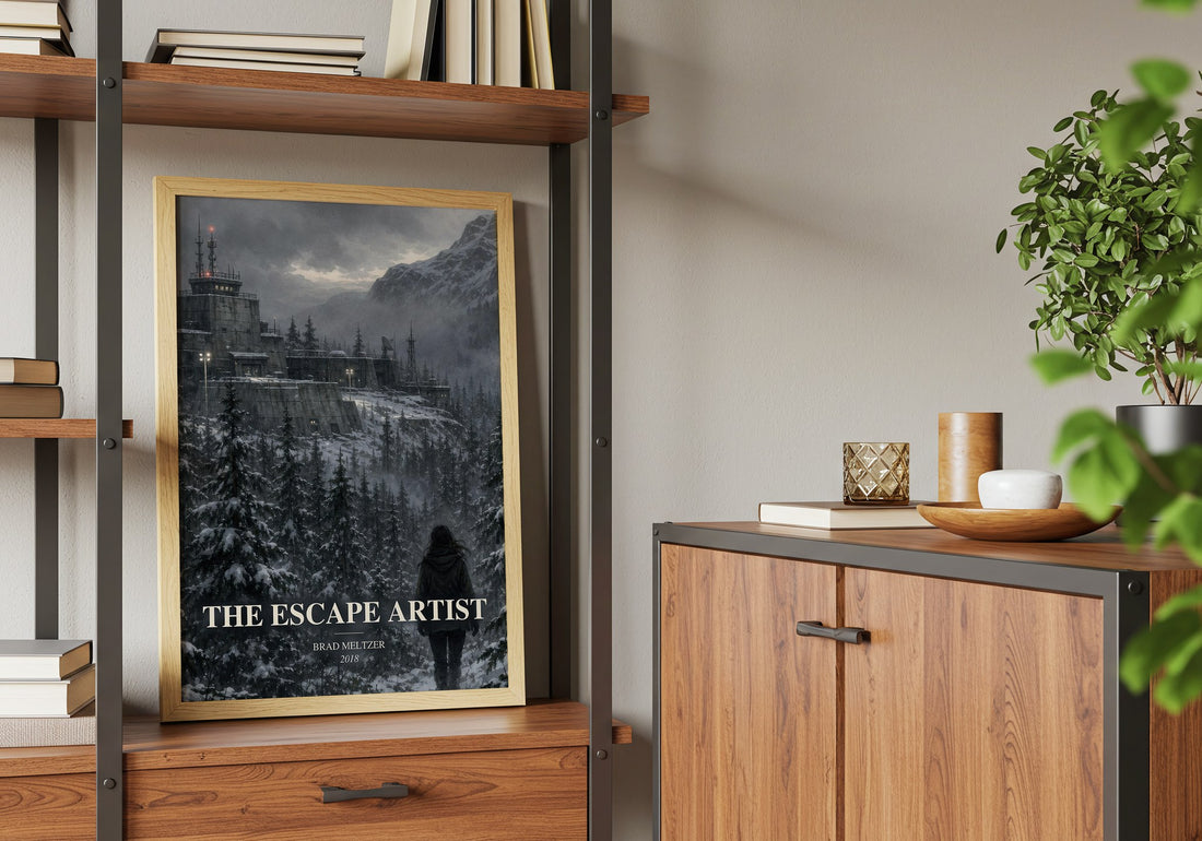The Escape Artist book watercolour illustration paper finish options – matte satin gloss
