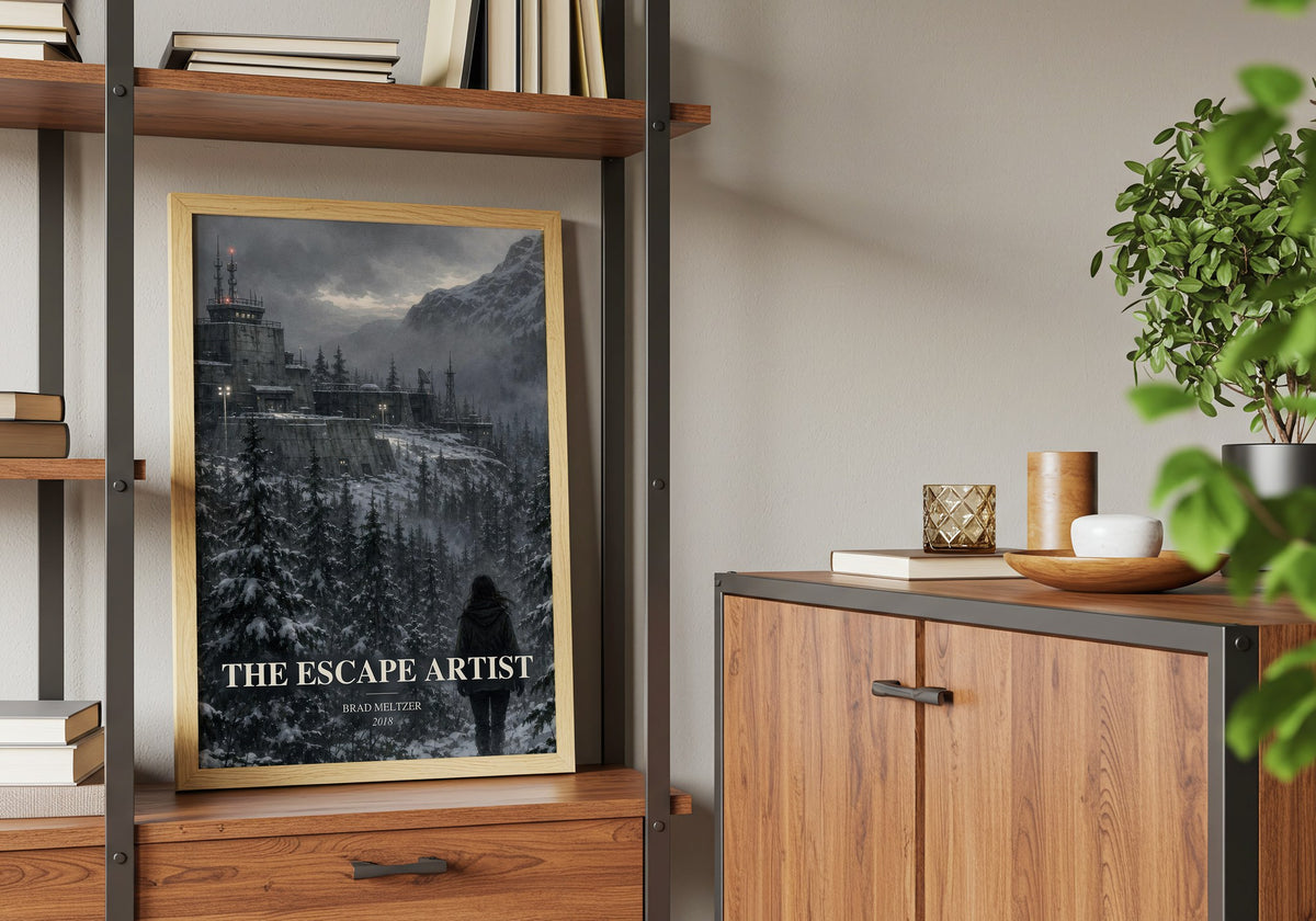 The Escape Artist book watercolour illustration paper finish options – matte satin gloss