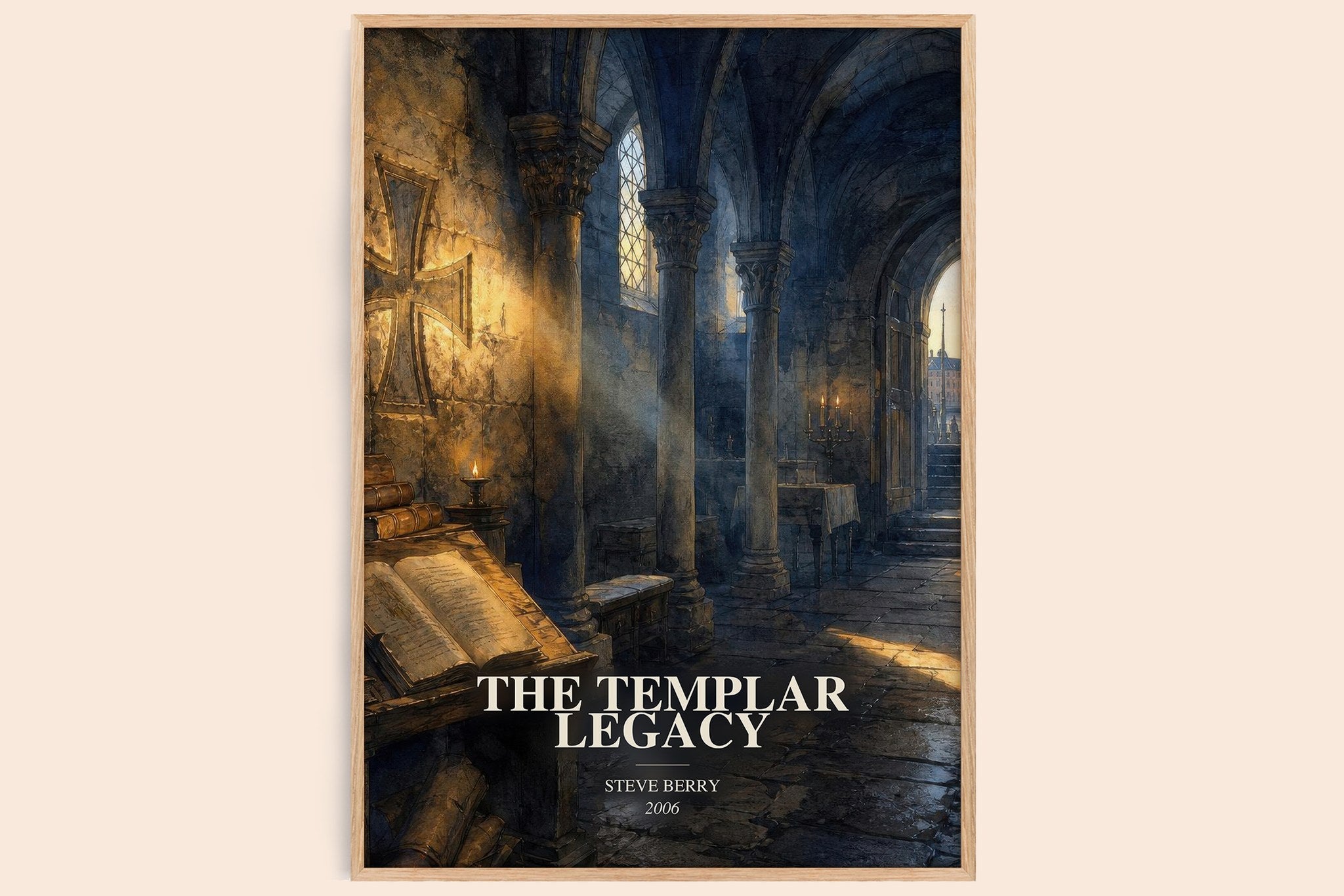 The Templar Legacy Book Watercolour Illustration by Steve Berry