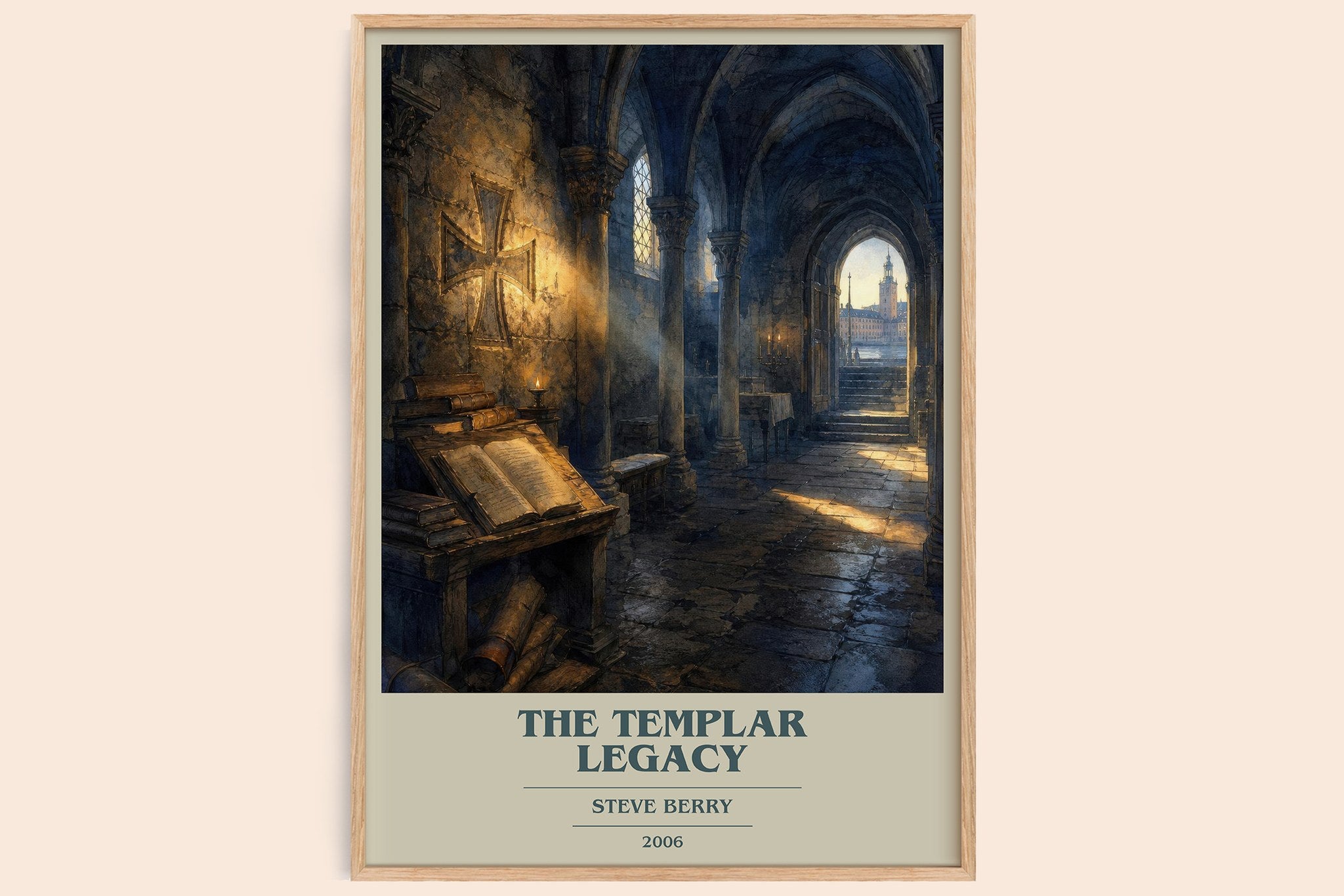 The Templar Legacy Book Cover Poster by Steve Berry