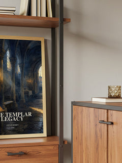 The Templar Legacy book watercolour illustration paper finish options – matte satin gloss