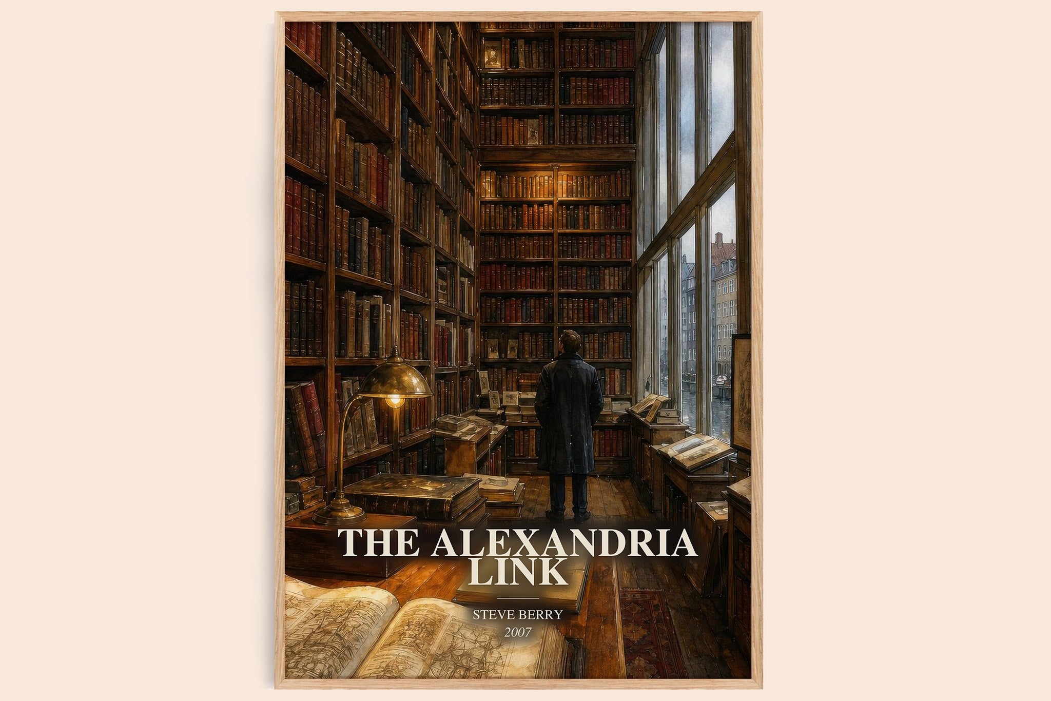 The Alexandria Link Book Watercolour Illustration by Steve Berry