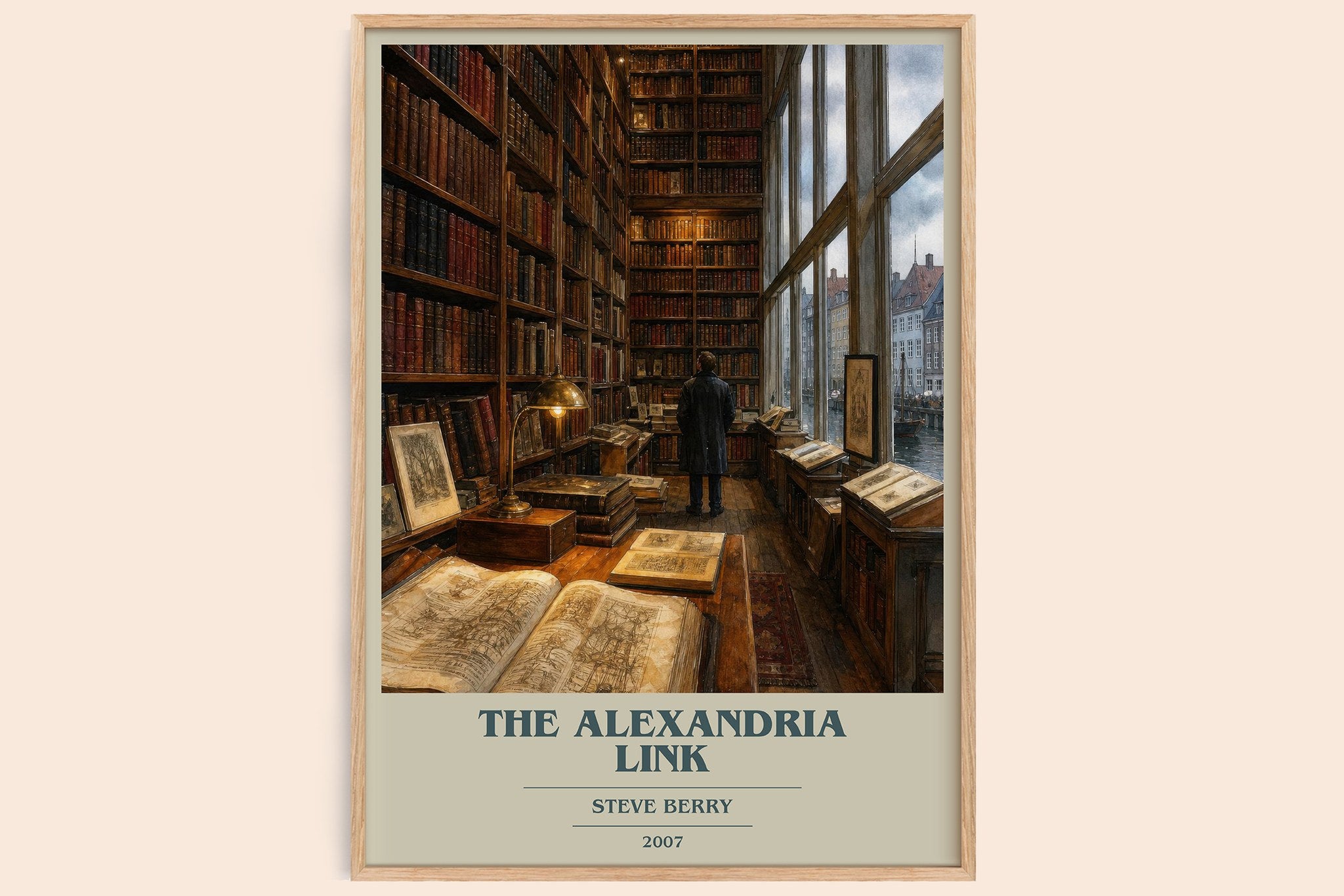 The Alexandria Link Book Cover Poster by Steve Berry
