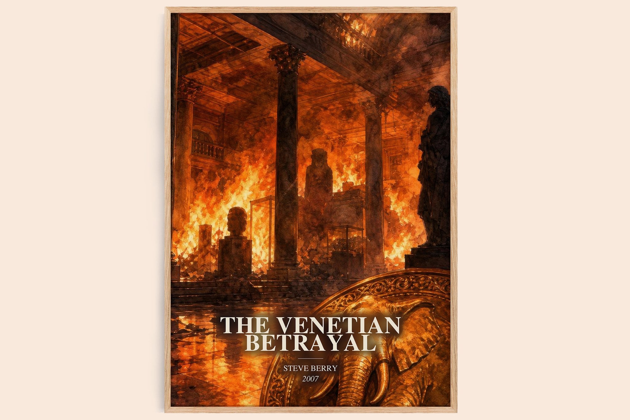 The Venetian Betrayal Book Watercolour Illustration by Steve Berry