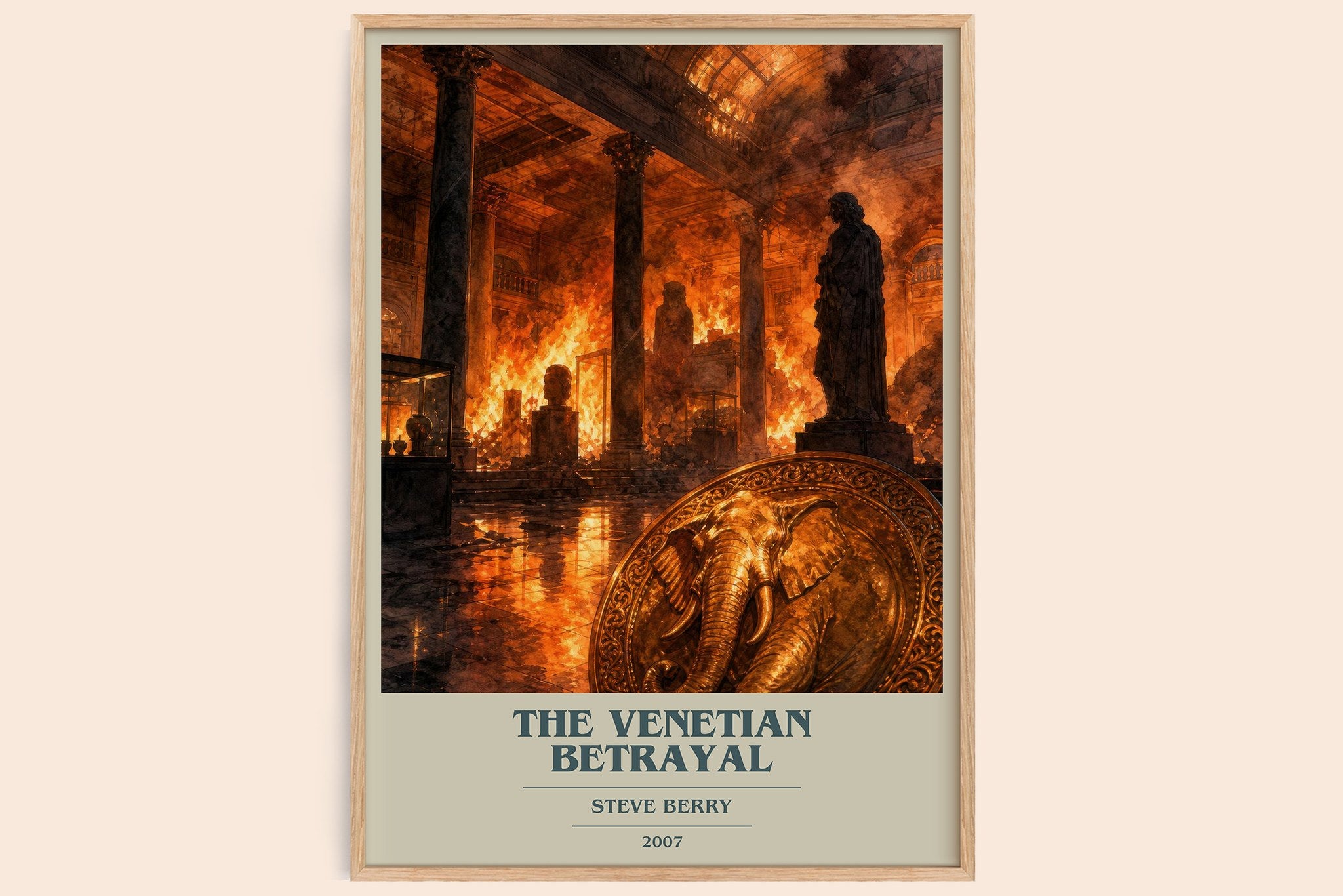 The Venetian Betrayal Book Cover Poster by Steve Berry