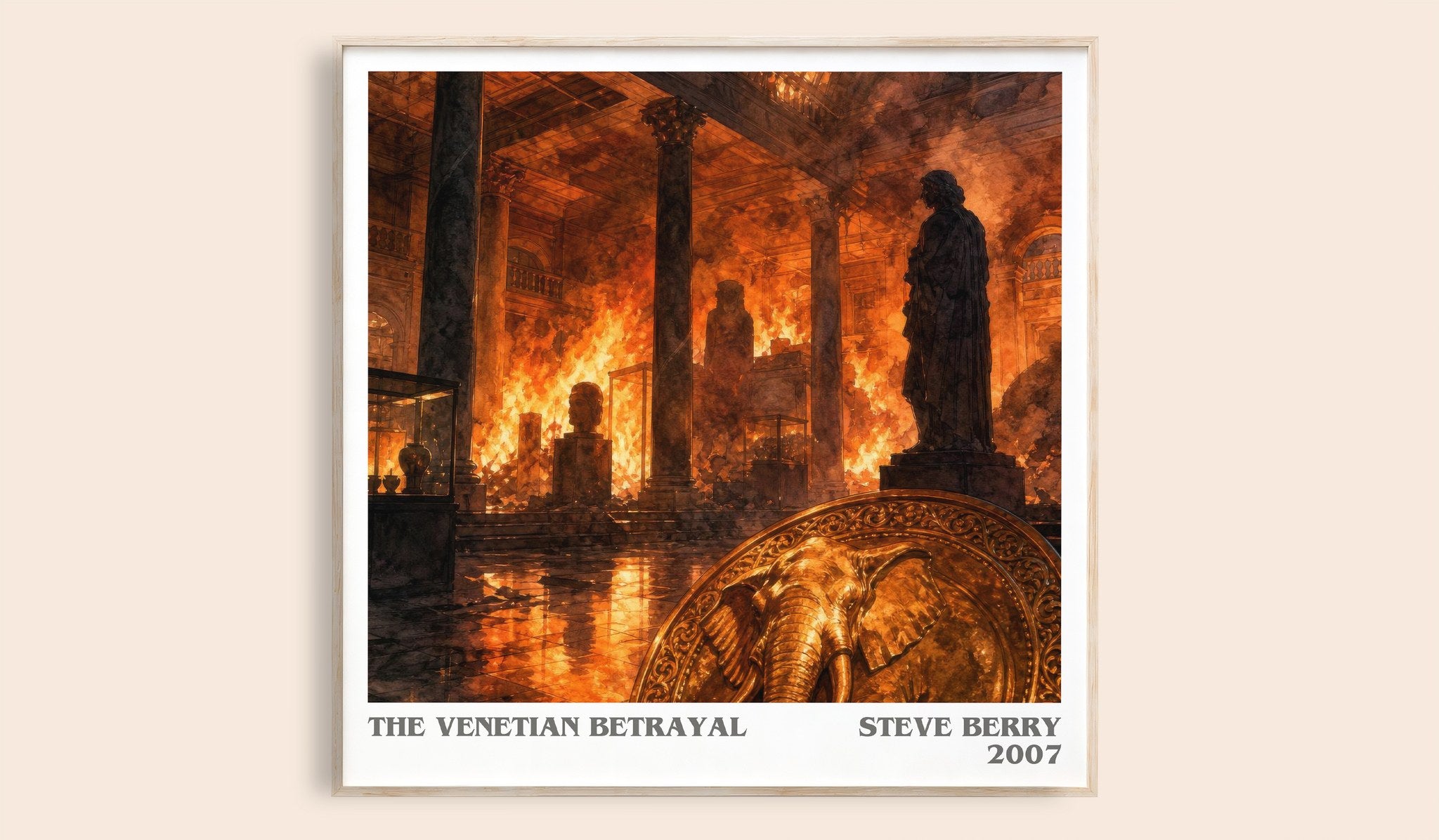 The Venetian Betrayal Literary Art Print by Steve Berry