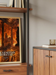 The Venetian Betrayal book watercolour illustration paper finish options – matte satin gloss