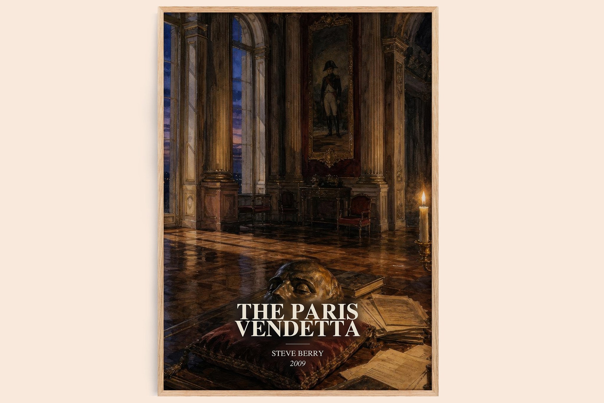The Paris Vendetta Book Watercolour Illustration by Steve Berry