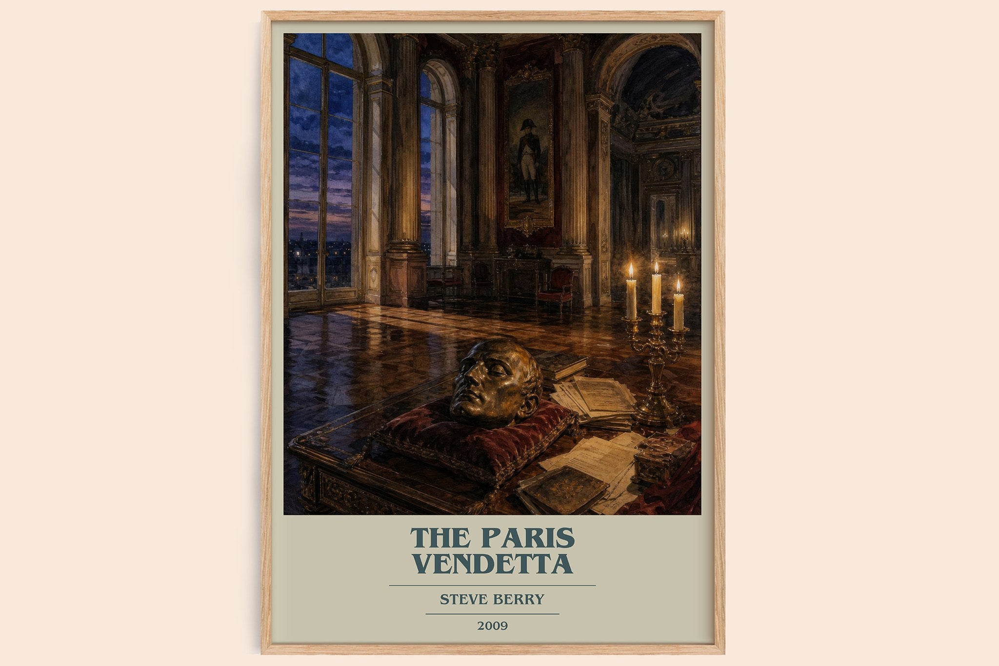 The Paris Vendetta Book Cover Poster by Steve Berry