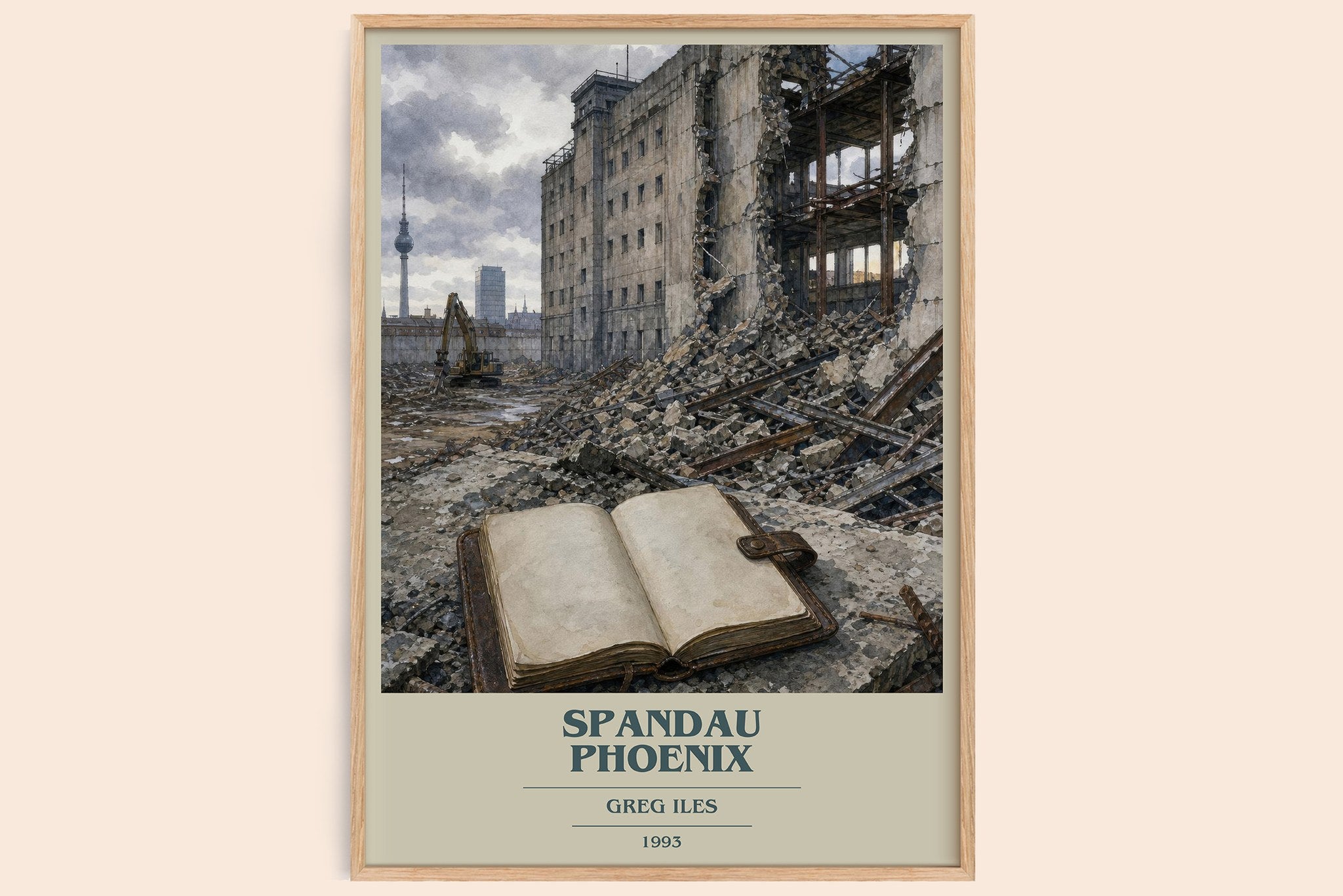 Spandau Phoenix Book Cover Poster by Greg Iles