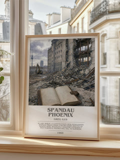 Spandau Phoenix bookish poster colour and style options – Greg Iles book art