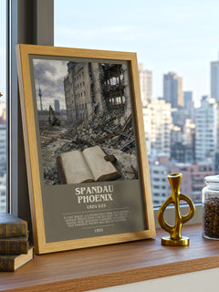 Spandau Phoenix bookish print framed by window – literary home decor