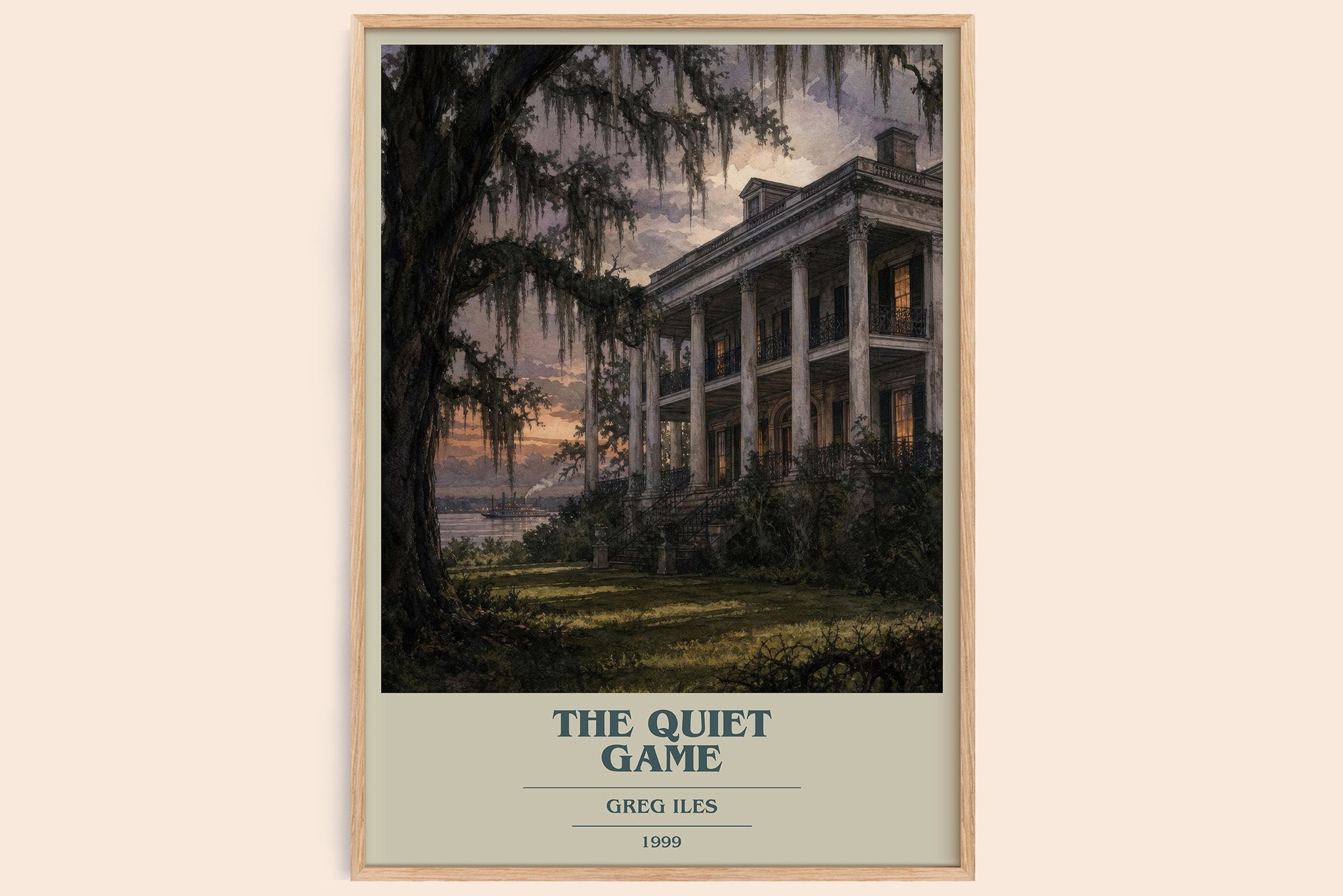 The Quiet Game Book Cover Poster by Greg Iles