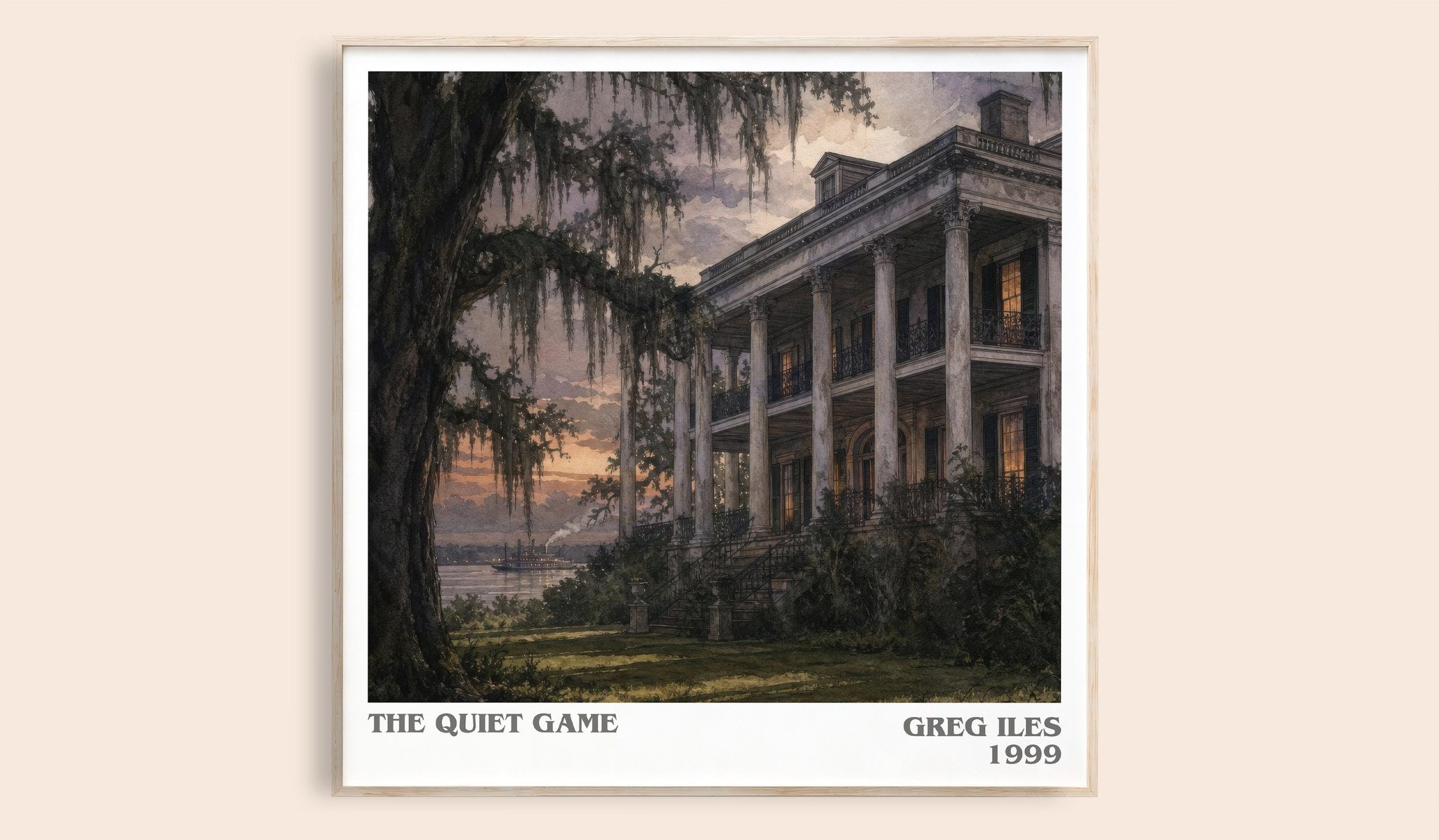 The Quiet Game Literary Art Print by Greg Iles