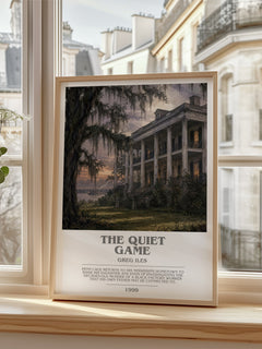 The Quiet Game bookish poster colour and style options – Greg Iles book art