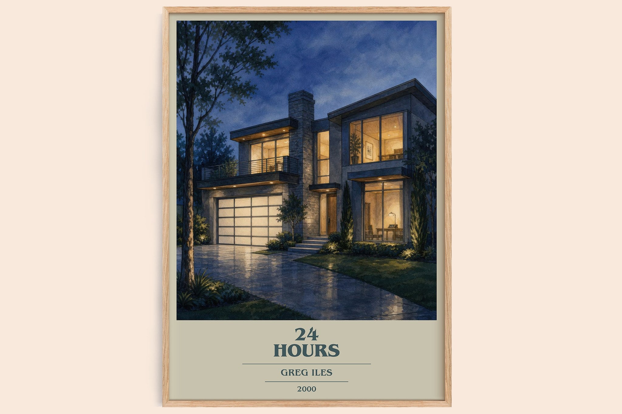 24 Hours Book Cover Poster by Greg Iles