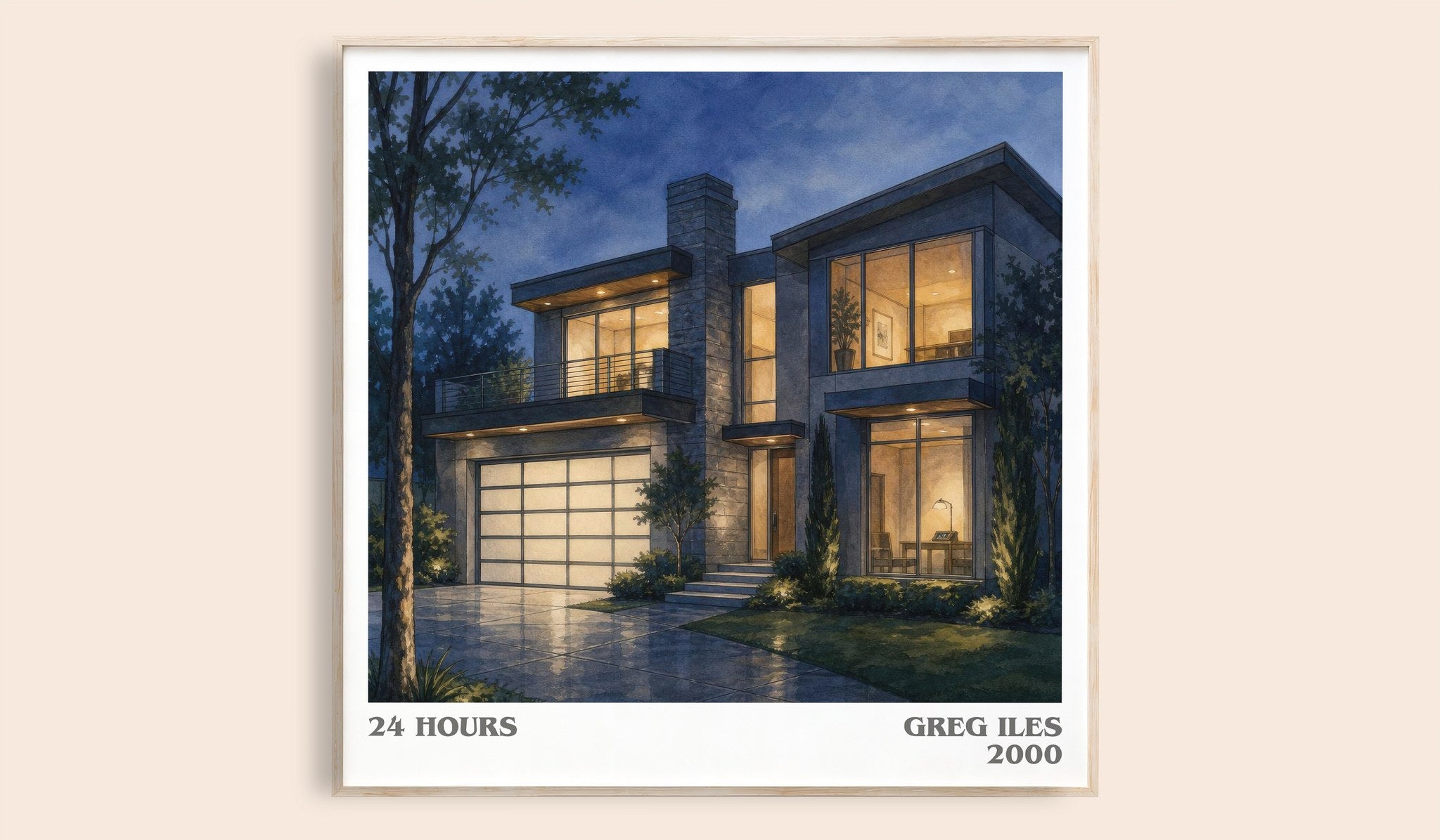24 Hours Literary Art Print by Greg Iles