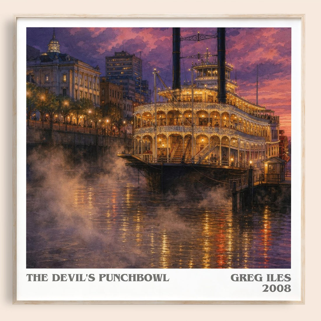 The Devil's Punchbowl literary book poster by Greg Iles – framed literary art print