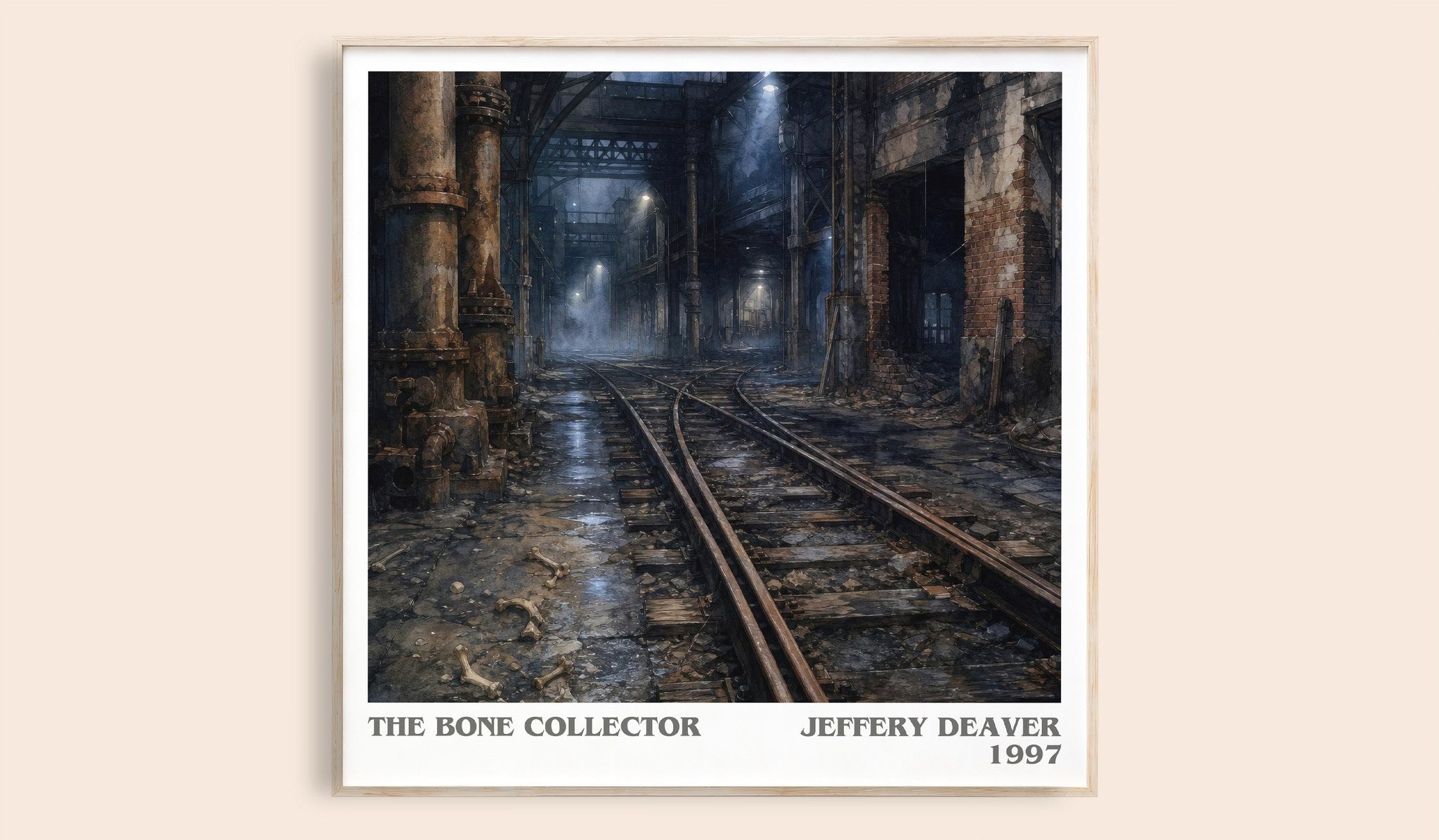 The Bone Collector Literary Art Print by Jeffery Deaver
