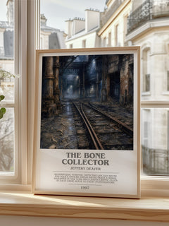 The Bone Collector bookish poster colour and style options – Jeffery Deaver book art