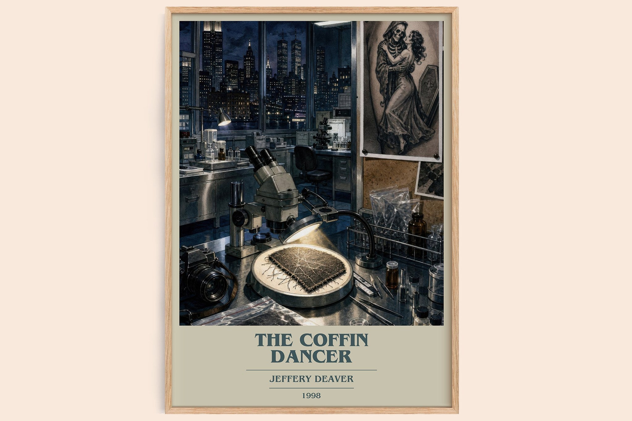 The Coffin Dancer Book Cover Poster by Jeffery Deaver