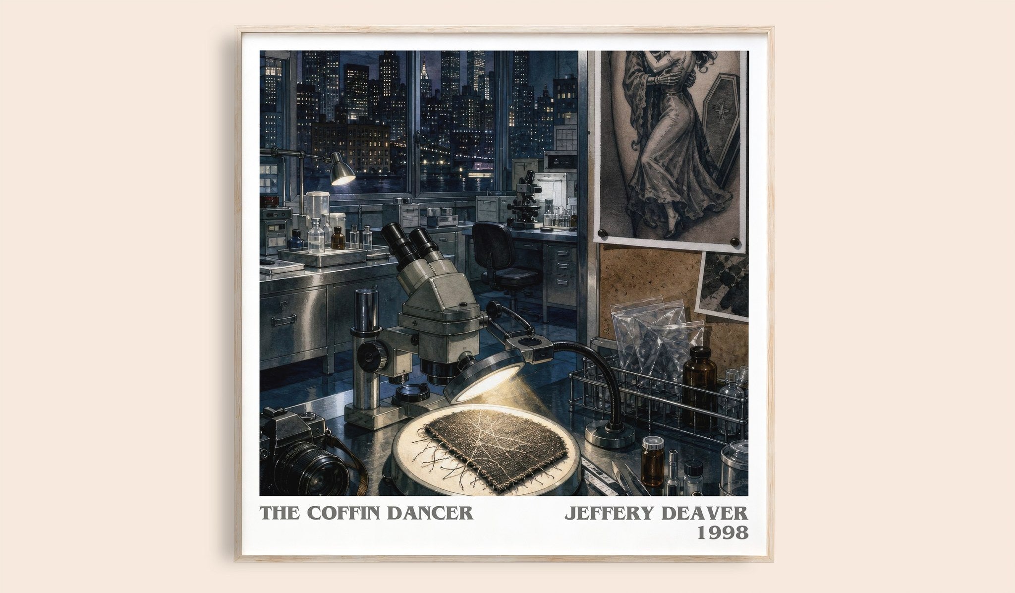 The Coffin Dancer Literary Art Print by Jeffery Deaver