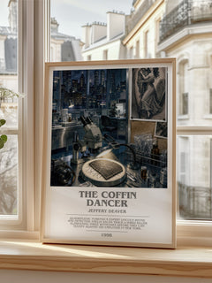 The Coffin Dancer bookish poster colour and style options – Jeffery Deaver book art