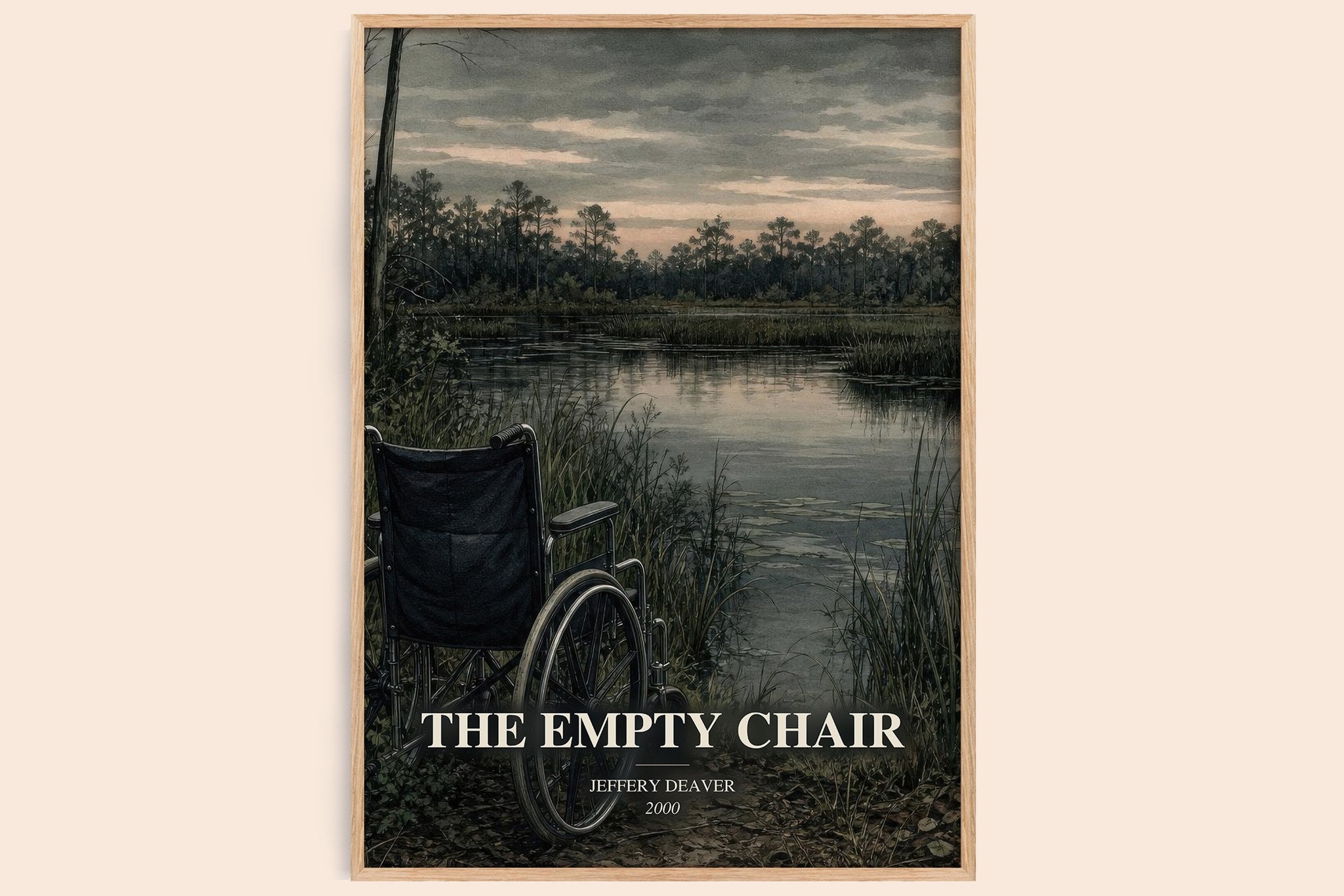 The Empty Chair Book Watercolour Illustration by Jeffery Deaver