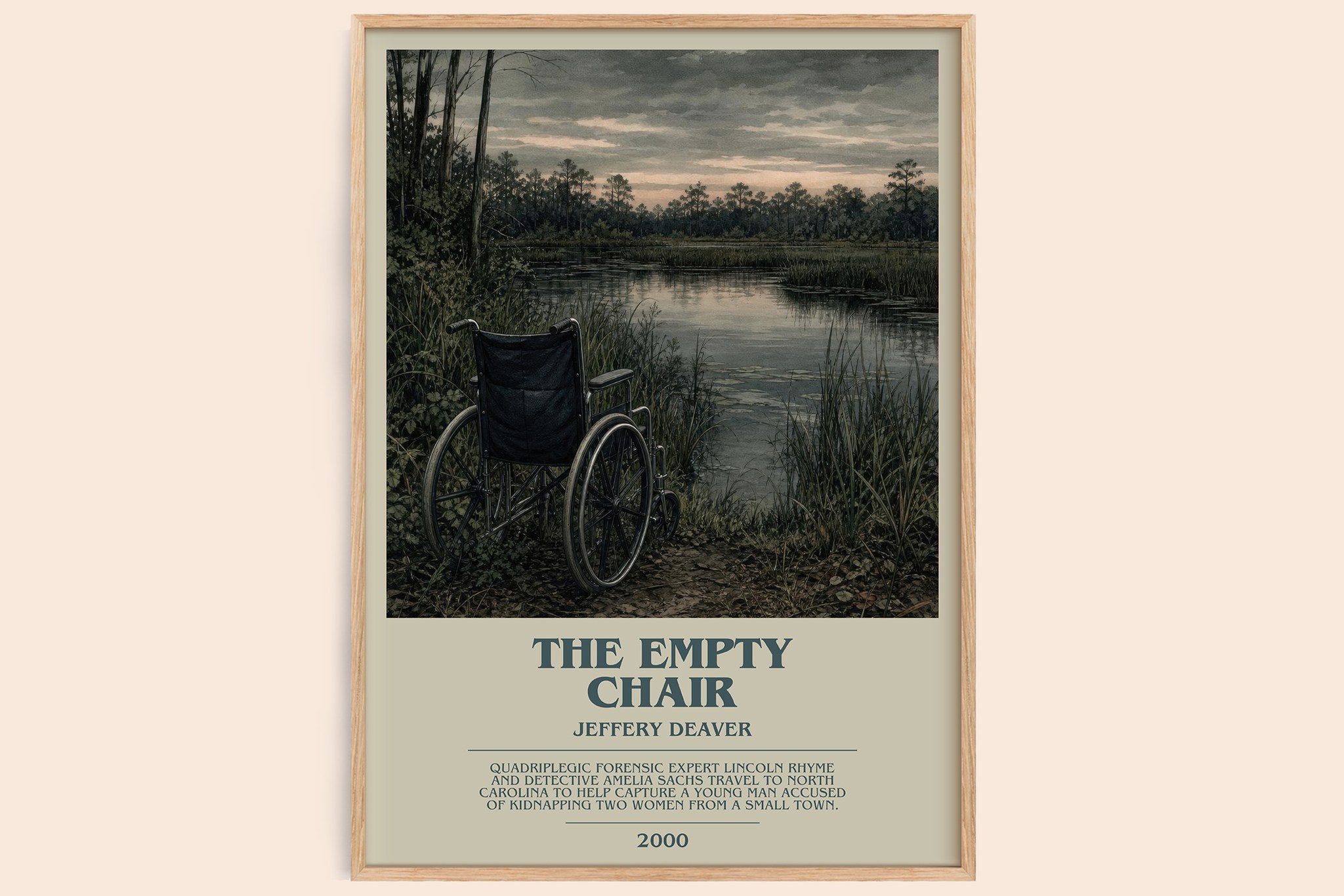 The Empty Chair Bookish Wall Art by Jeffery Deaver