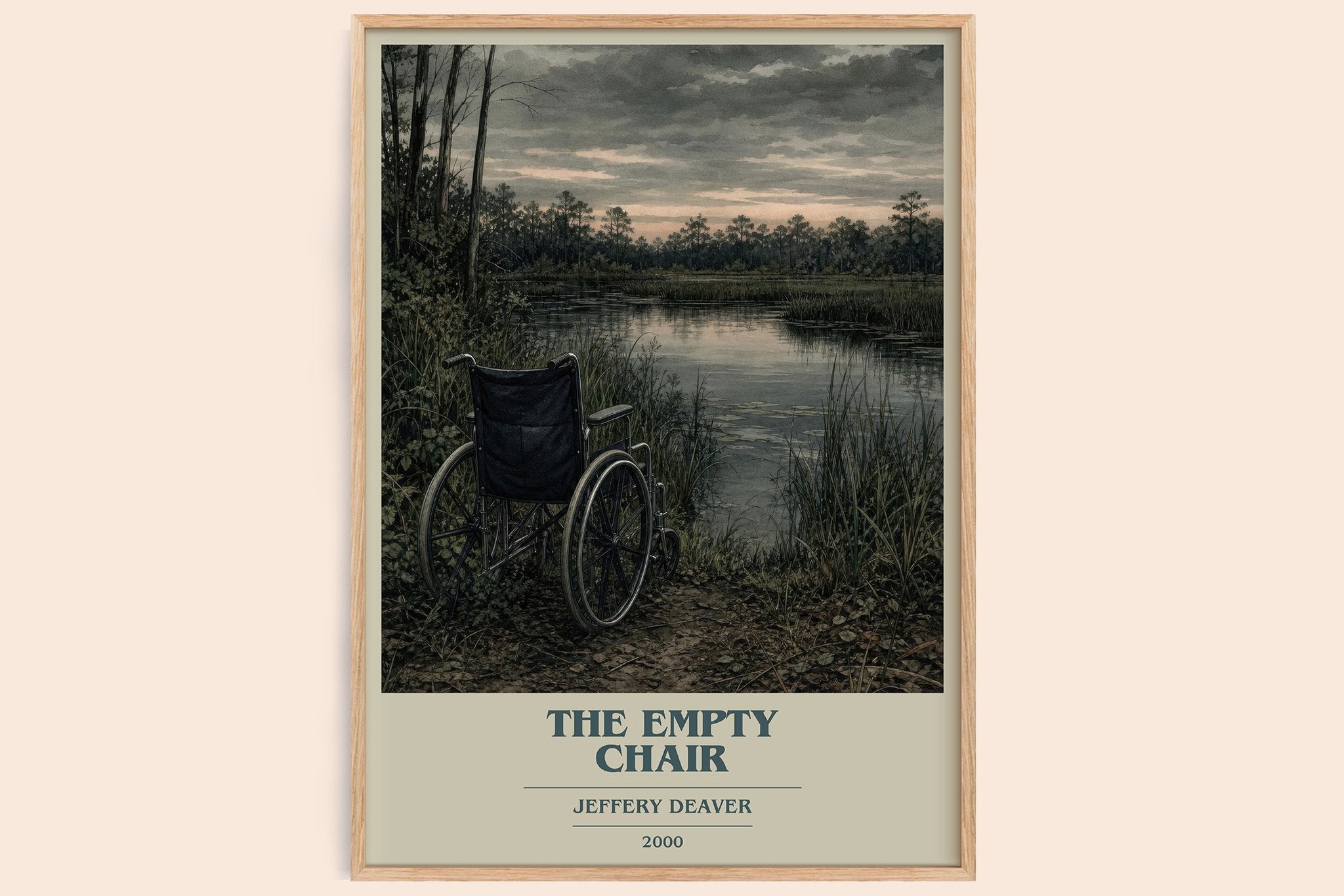 The Empty Chair Book Cover Poster by Jeffery Deaver