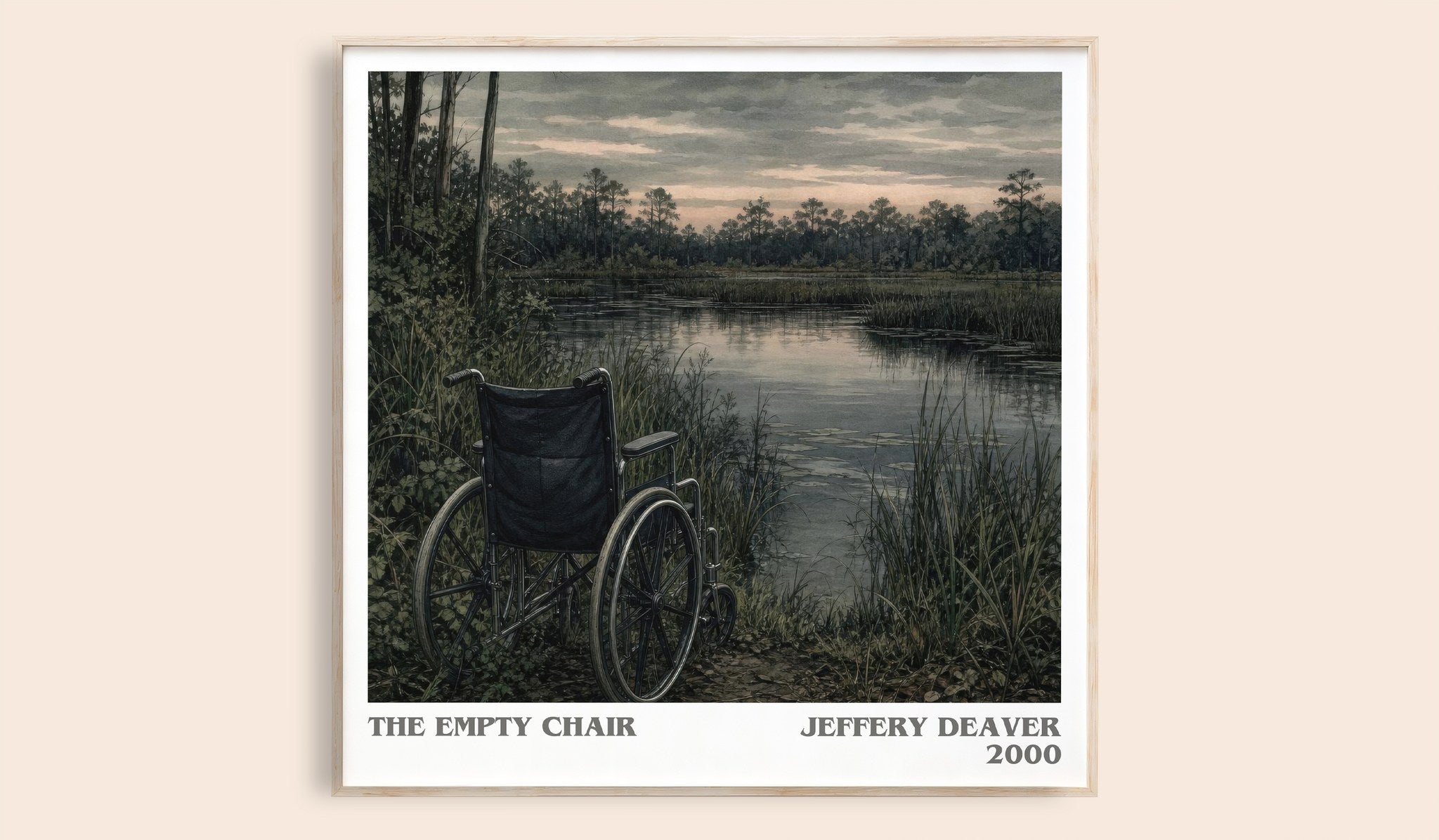 The Empty Chair Literary Art Print by Jeffery Deaver