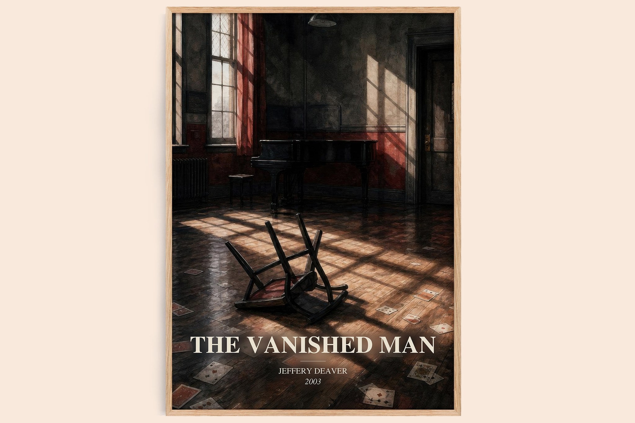 The Vanished Man Book Watercolour Illustration by Jeffery Deaver