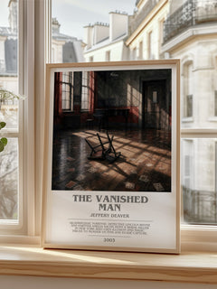 The Vanished Man bookish poster colour and style options – Jeffery Deaver book art