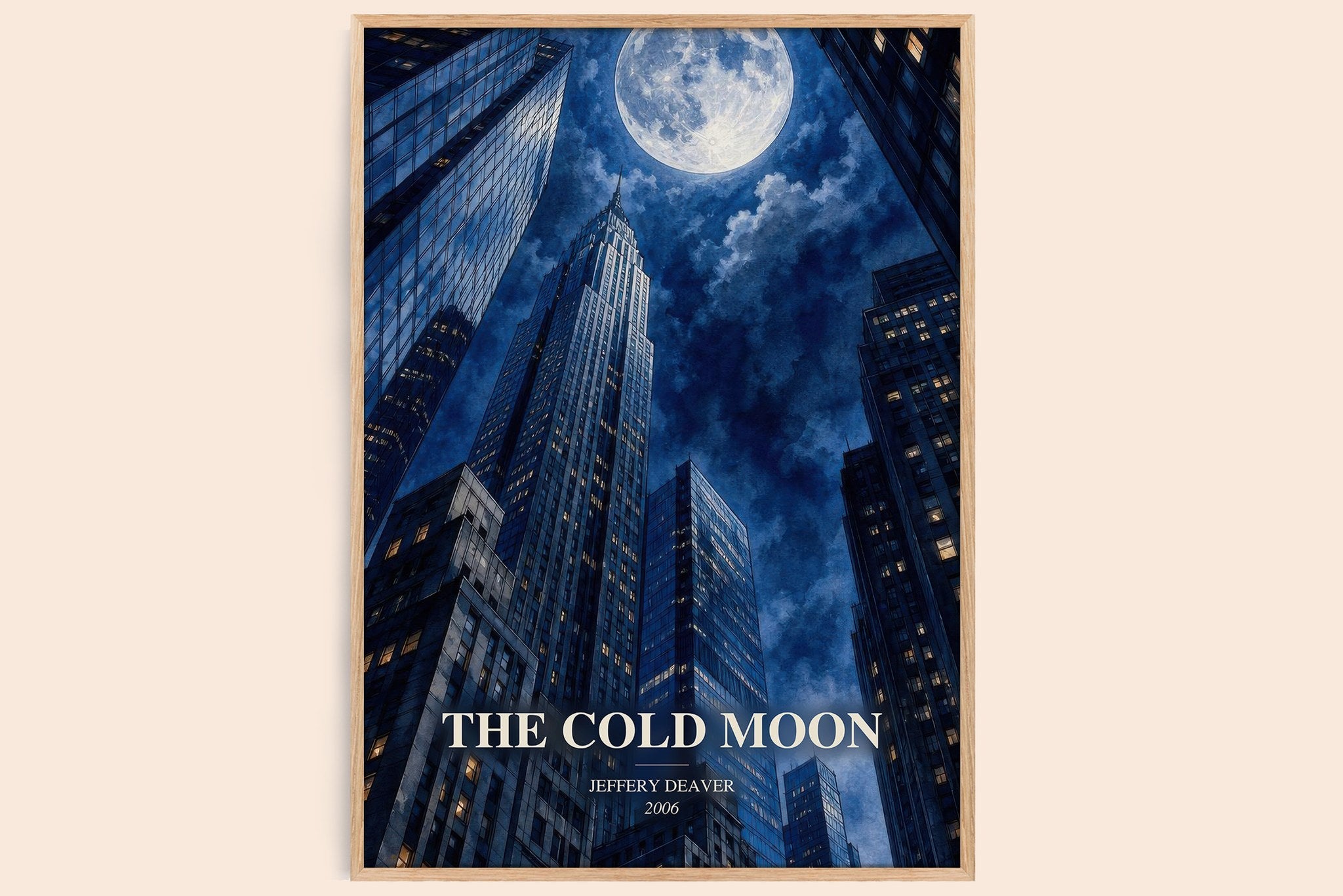 The Cold Moon Book Watercolour Illustration by Jeffery Deaver