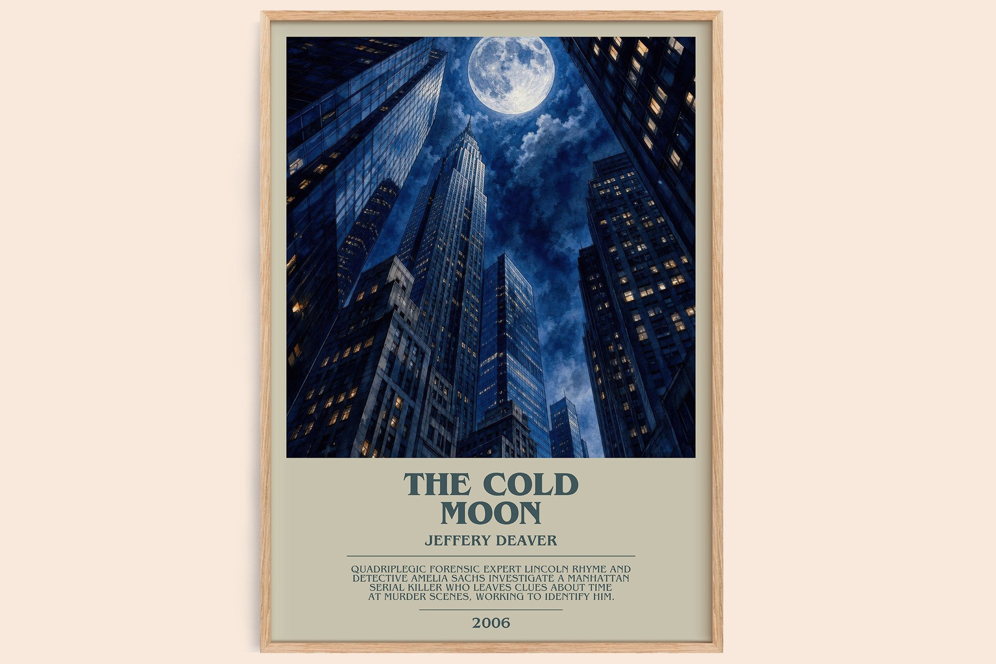 The Cold Moon Bookish Wall Art by Jeffery Deaver