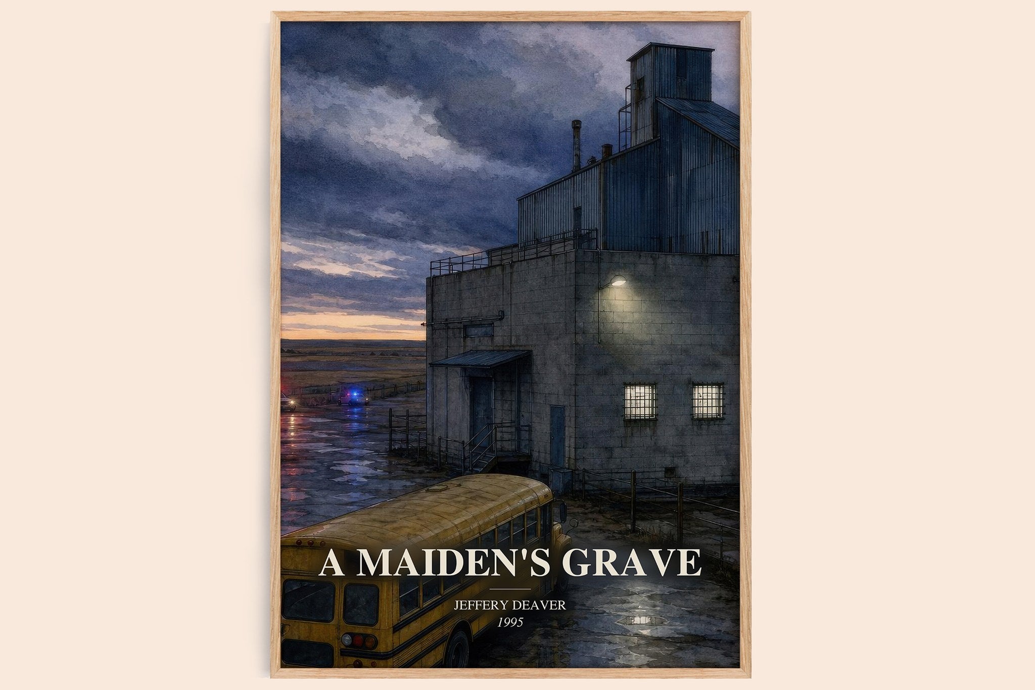 A Maiden's Grave Book Watercolour Illustration by Jeffery Deaver
