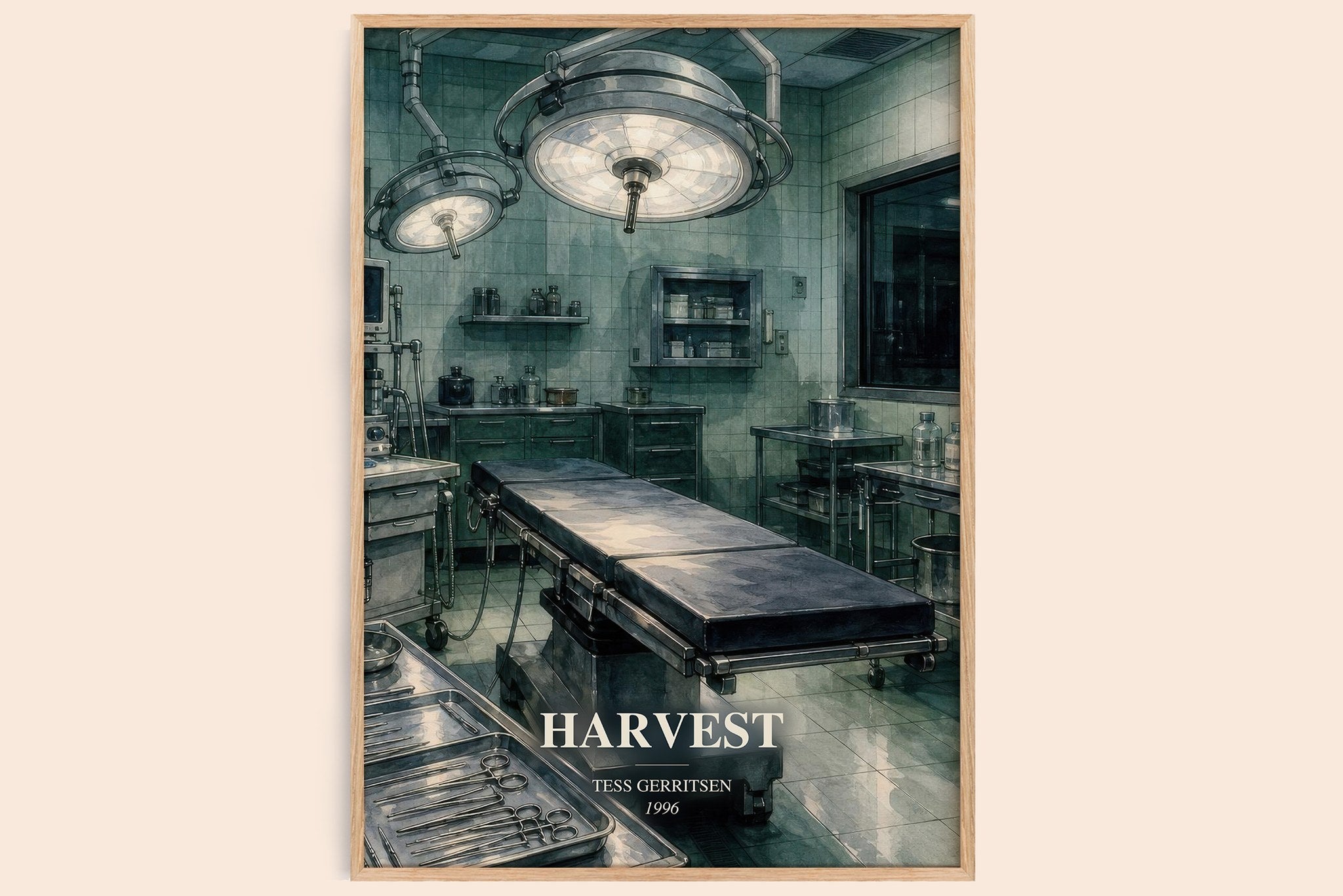 Harvest Book Watercolour Illustration by Tess Gerritsen